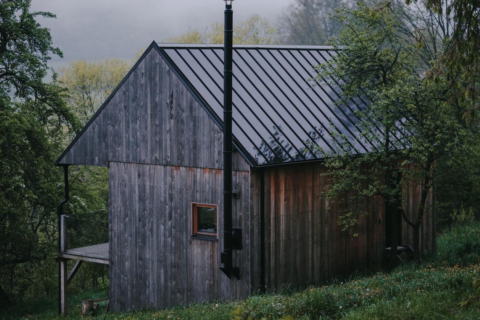 Tri Domky - Tiny Houses Depoltice エクステリア 写真