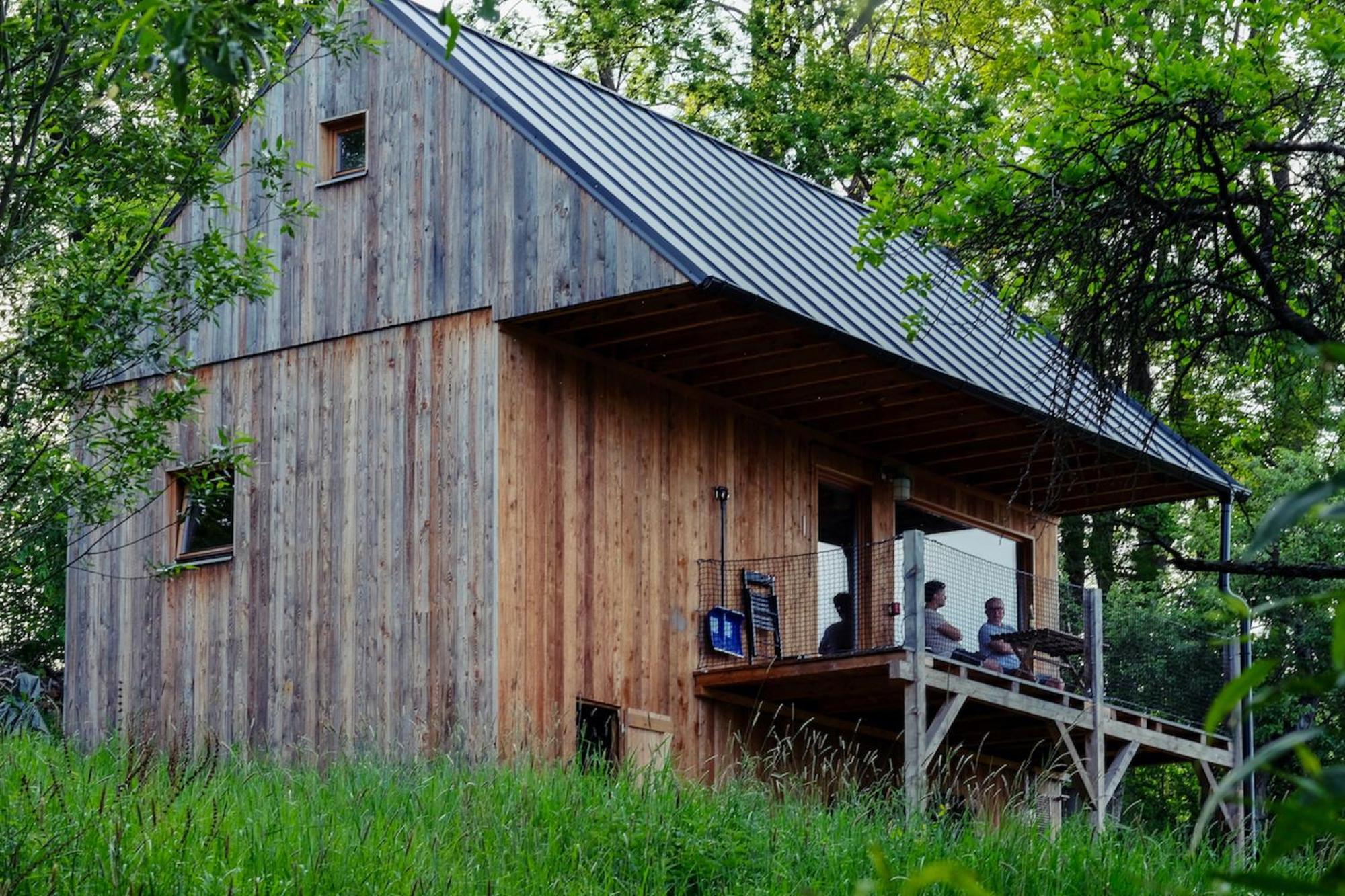 Tri Domky - Tiny Houses Depoltice エクステリア 写真